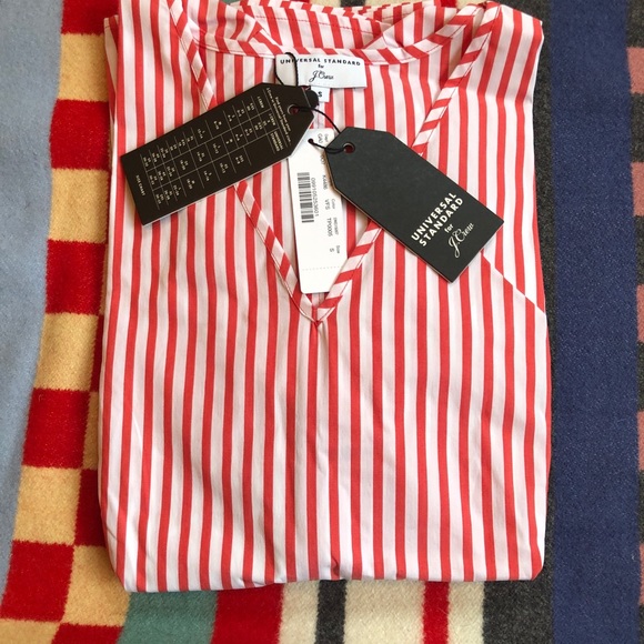 J.crew universal standard striped shirt, NWT, sz s - Picture 4 of 5